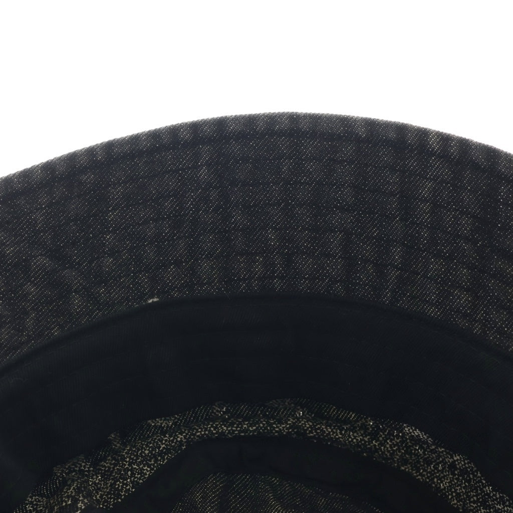 SUPREME(シュプリーム) 22SS Fade Jacquard Denim Crushe フェードジャガード デニムバケットハット 帽子 ブラック