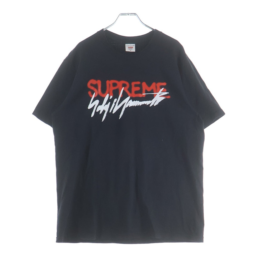 SUPREME(シュプリーム) 20AW × Yohji Yamamoto ヨウジヤマモト フロントプリント 半袖Tシャツ カットソー ブラック