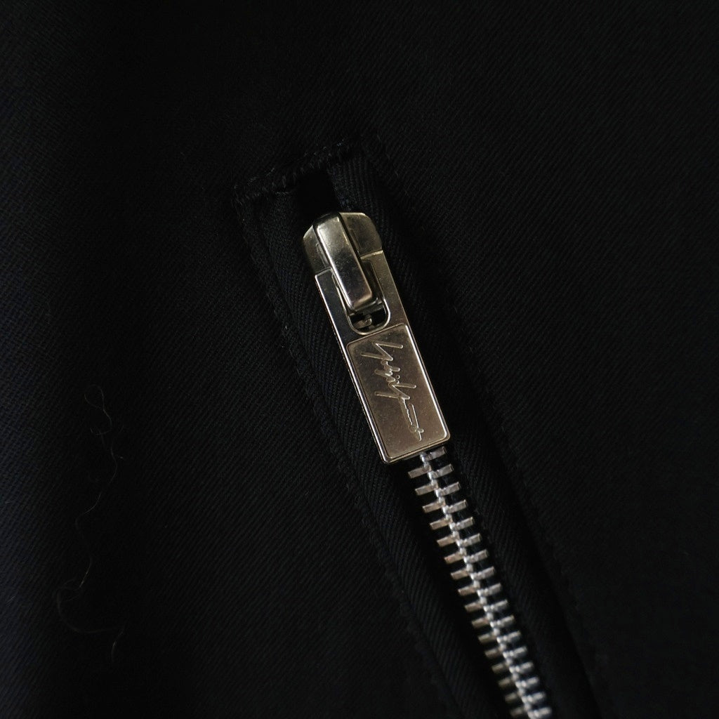 Yohji Yamamoto(ヨウジヤマモト) 19AW フロントジップ ロングコート ブラック HC-J78-535