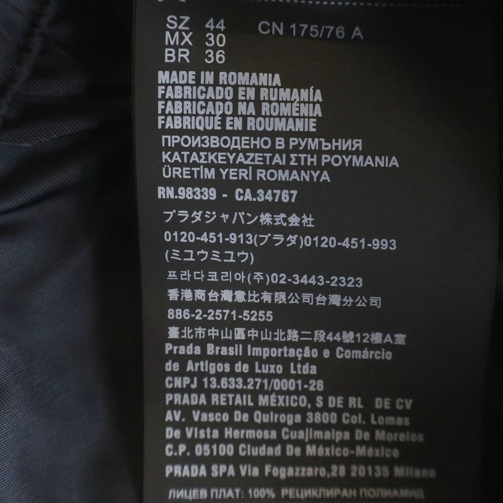 PRADA(プラダ) Re-Nylon トライアングルロゴ リナイロン カーゴハーフパンツ ショーツ ブラック SPH156