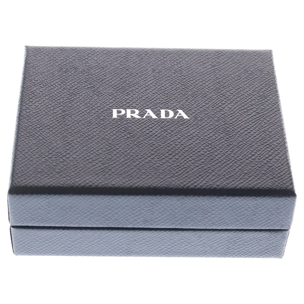 PRADA(プラダ) トライアングルロゴ メタル ヘアクリップ バレッタ ブラック 1IF103 レディース