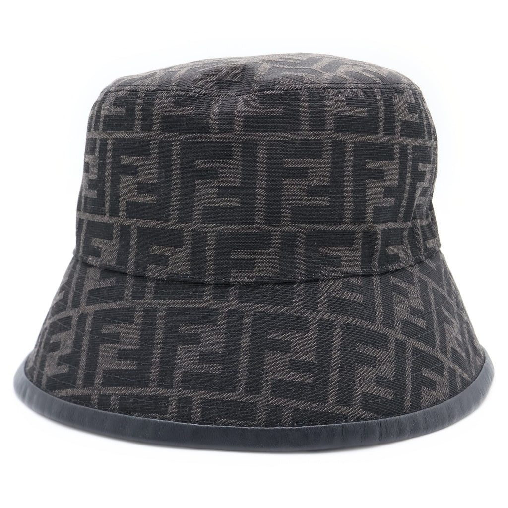 FENDI フェンディ ズッカ柄 FFロゴ バケットハット 帽子 ブラウン 65069990 FENDI(フェンディ) ズッカ柄 FFロゴ バケットハット 帽子 ブラウン