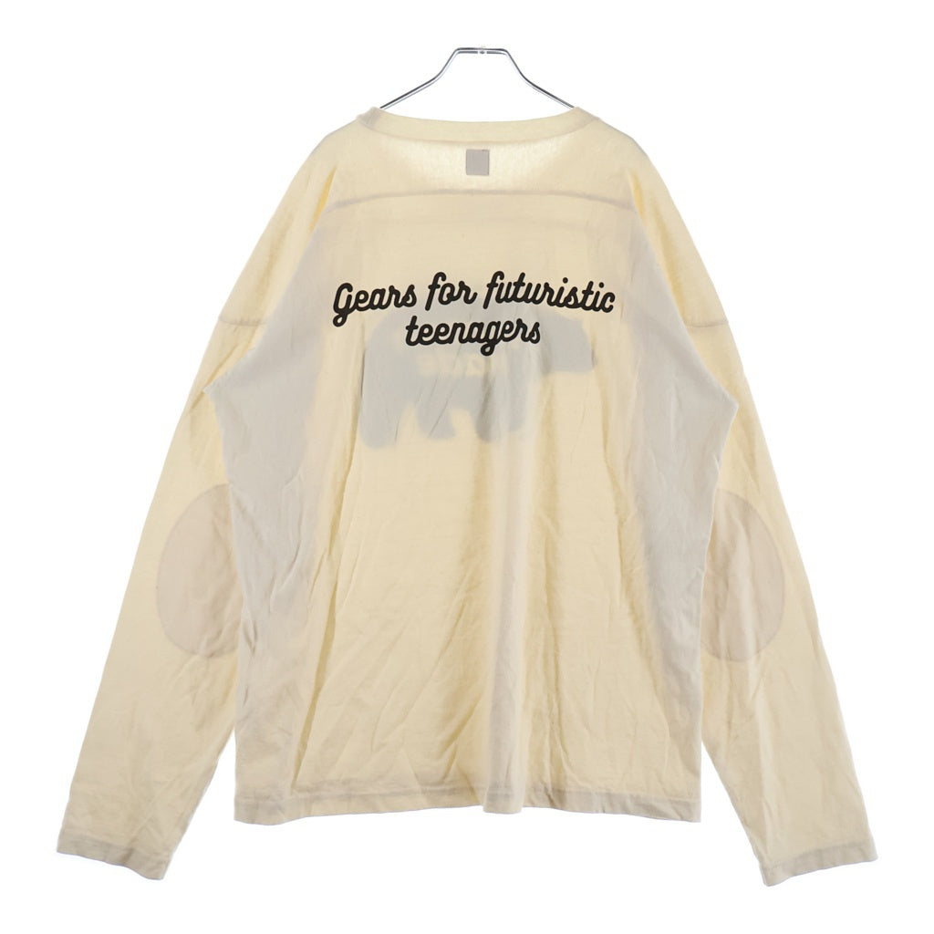 HUMAN MADE(ヒューマンメイド) BMX SHIRT フロントロゴデザイン クルーネック カットソー 長袖Tシャツ ベージュ