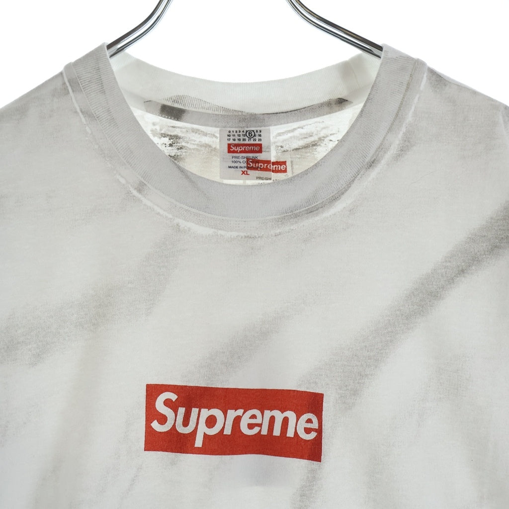 SUPREME(シュプリーム) 24SS ×MM6 Maison Margiela Box Logo Tee エムエムシックス ボックスロゴ プリントデザイン半袖Tシャツ カットソー ホワイト