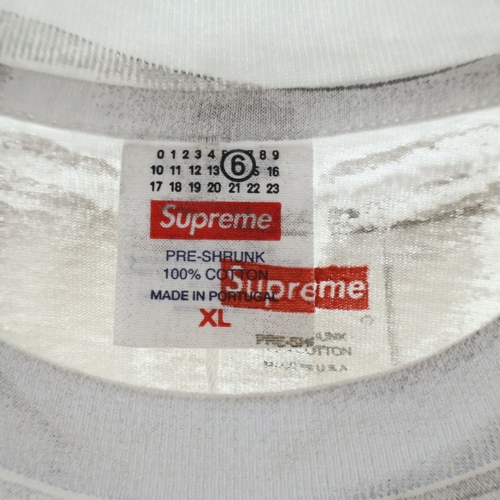 SUPREME(シュプリーム) 24SS ×MM6 Maison Margiela Box Logo Tee エムエムシックス ボックスロゴ プリントデザイン半袖Tシャツ カットソー ホワイト