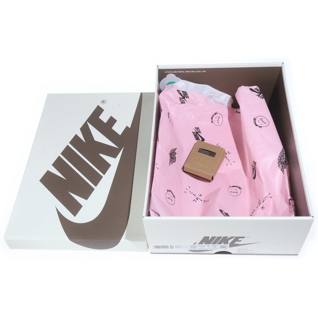 NIKE(ナイキ) ×TRAVIS SCOTT AIR JORDAN 1 LOW OG SP VELVET BROWN トラヴィススコット エアジョーダン1 ベルベットブラウン ローカットスニーカー US10/28cm DM7866-202