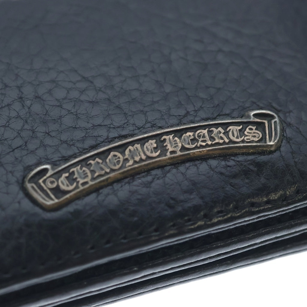 CHROME HEARTS(クロムハーツ) CRD CSE3PKTWDV1 アーチロゴプレート3ポケット レザーカードケース ブラック