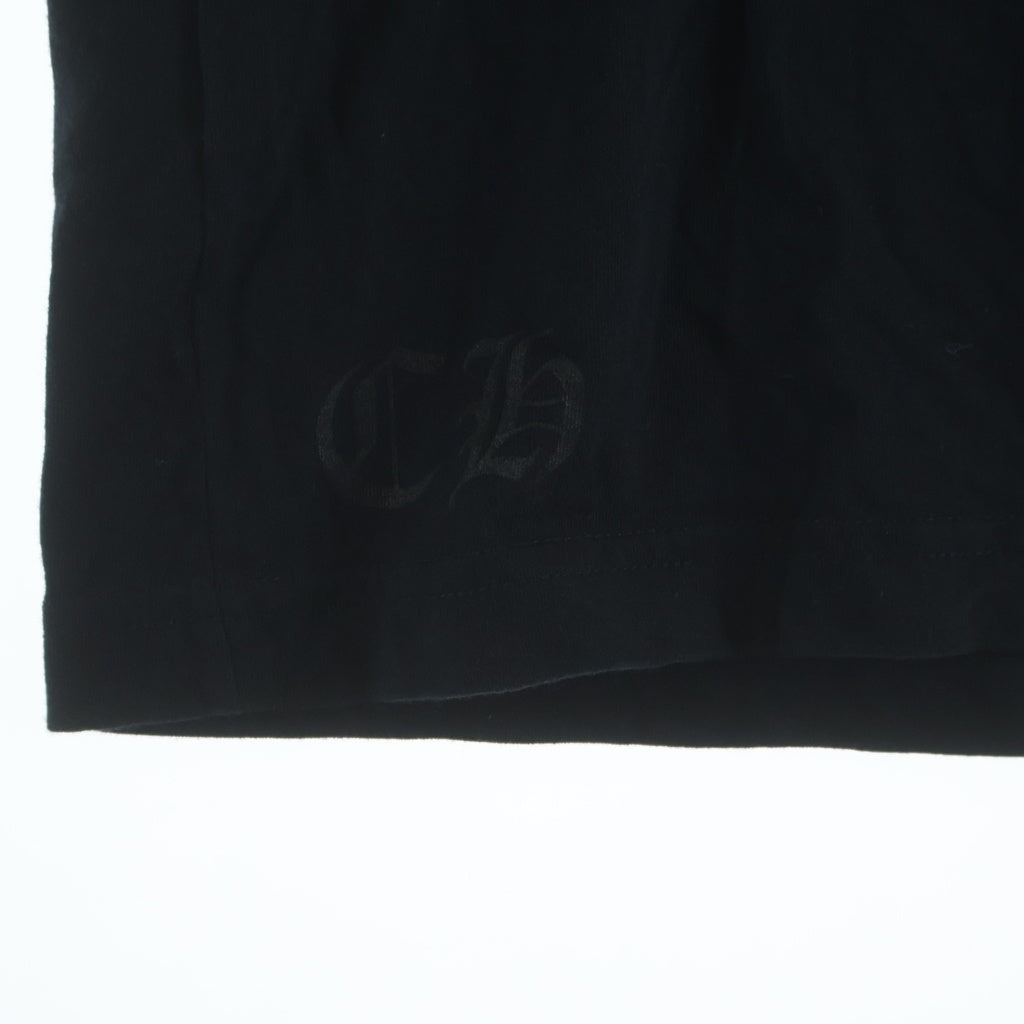 CHROME HEARTS(クロムハーツ) ニューヨーク限定 袖フローラル ホースシュープリント 長袖Tシャツカットソー ブラック
