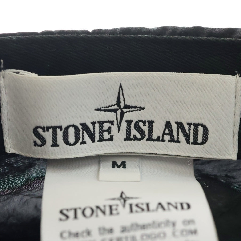 STONE ISLAND(ストーンアイランド) ロゴデザイン ナイロン キャンプキャンプ 帽子 ブラック 7259078