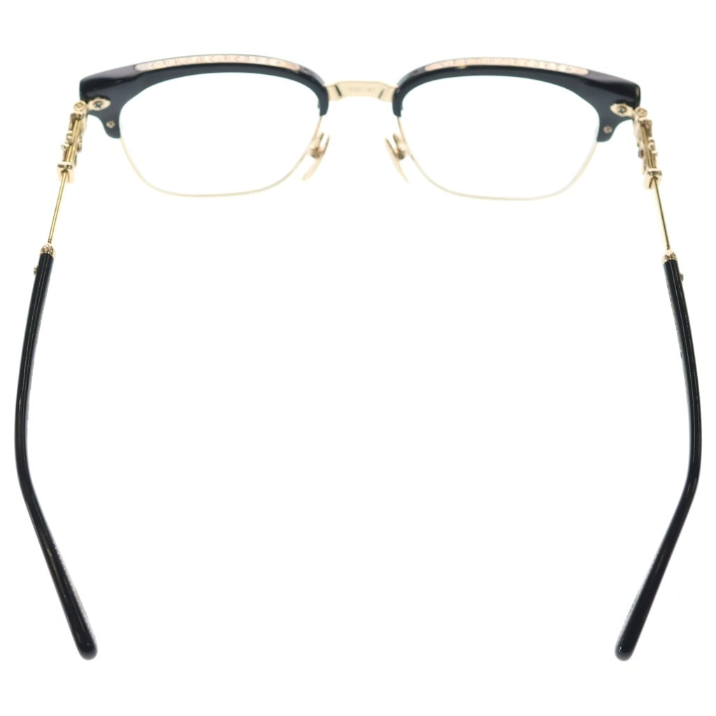 CHROME HEARTS(クロムハーツ) BONENNOISSEUR 2 ボーネノワスール 2 テンプルCHクロス サングラス メガネ ブラック/ゴールド