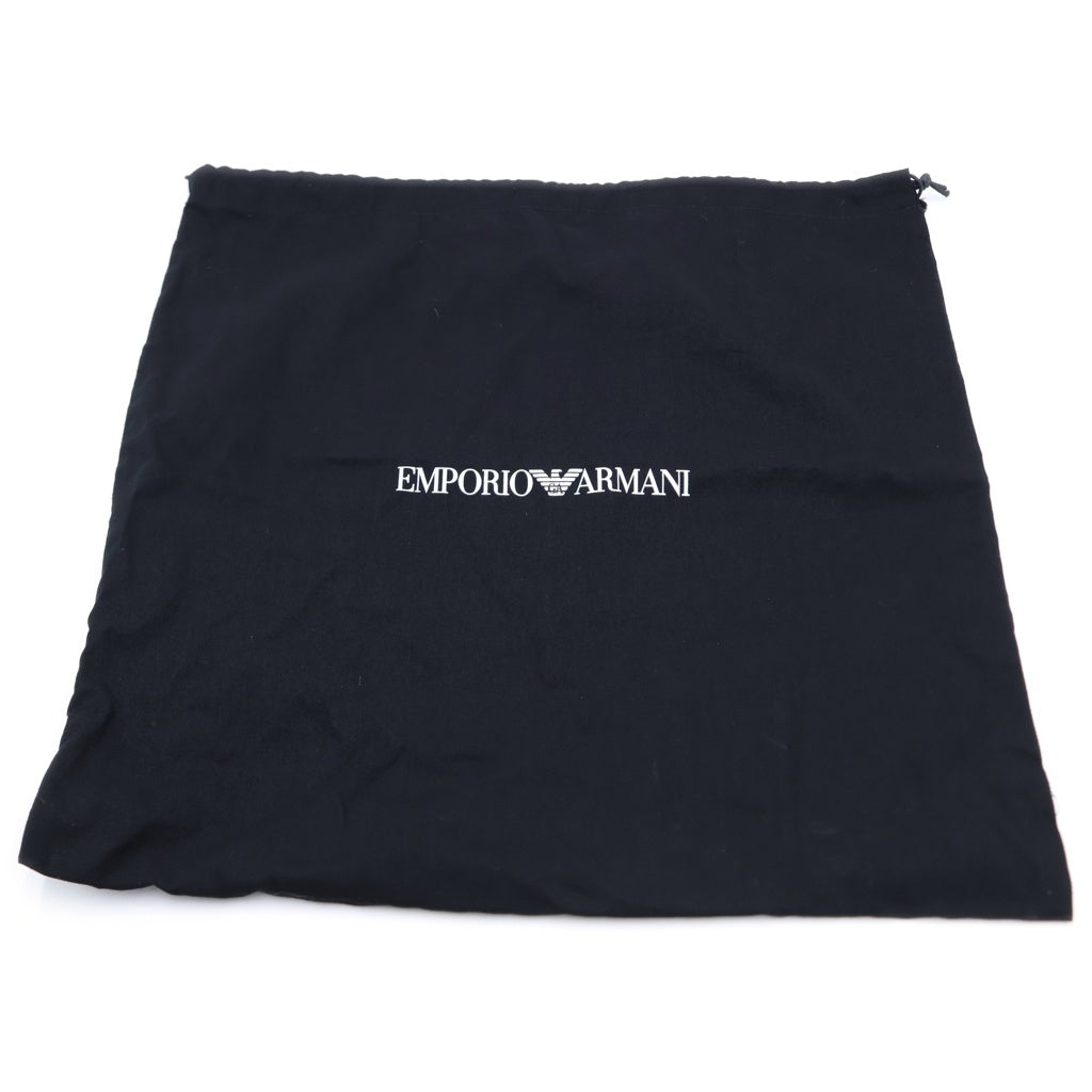 EMPORIO ARMANI EA7(エンポリオアルマーニイーエーセブン) ロゴプレートデザイン パテントレザー ショルダーバッグ ブラック Y3E251 レディース