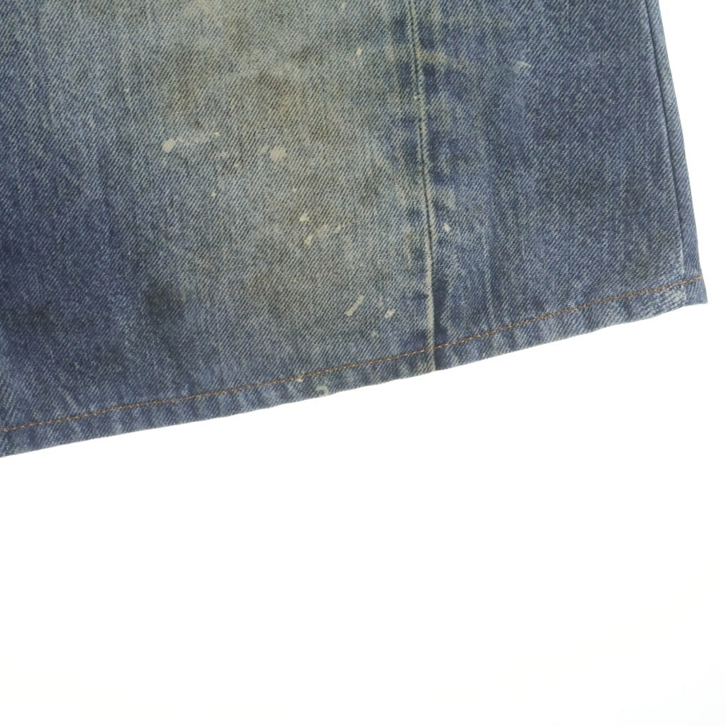 Acne Studios(アクネ ストゥディオズ) Loose Fit Shorts トロンプルイユ デニム柄ショーツ ハーフパンツ インディゴ FN-MN-SHOR000238 BE0163