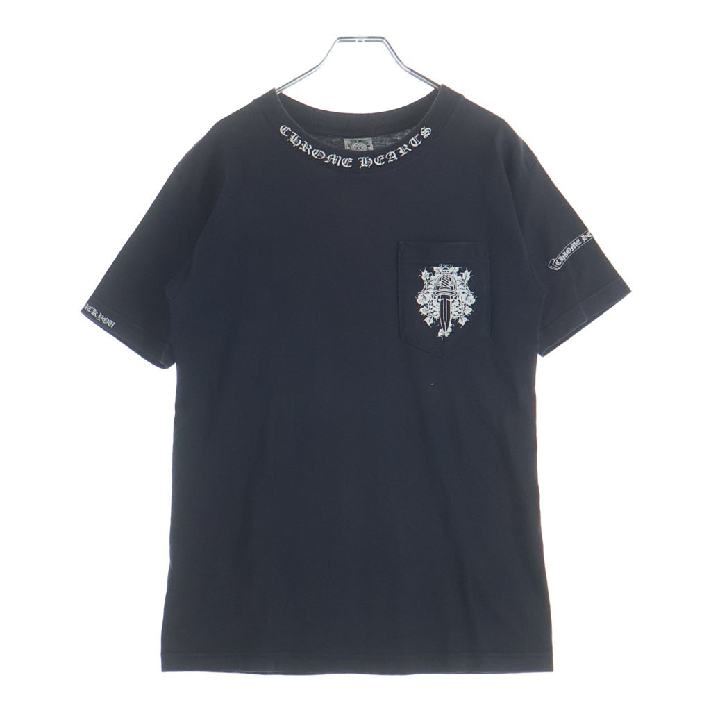 CHROME HEARTS(クロムハーツ) OLD VINE DAGGER LOGO S/S TEE オールド ヴァインダガーロゴプリント Tシャツカットソー ホワイト
