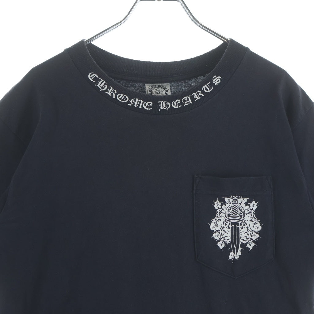 CHROME HEARTS(クロムハーツ) OLD VINE DAGGER LOGO S/S TEE オールド ヴァインダガーロゴプリント Tシャツカットソー ホワイト