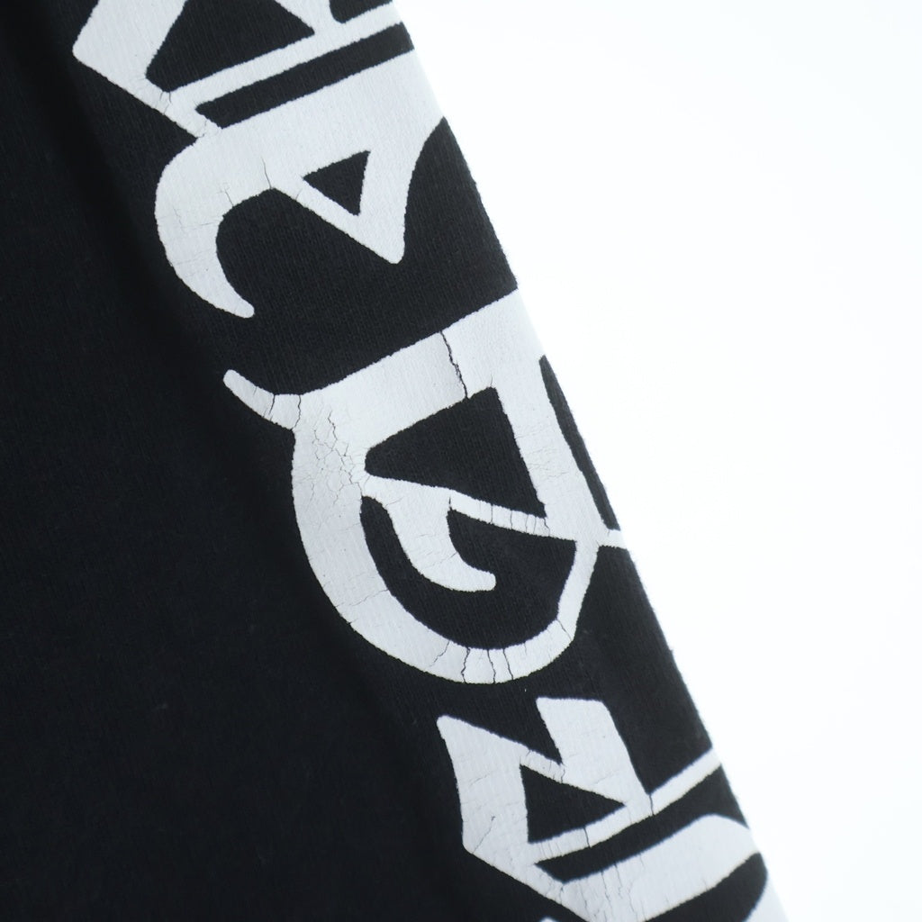 CHROME HEARTS(クロムハーツ) OLD CH SCROLL LOGO L/S TEE スクロールロゴ アームプリント 長袖Tシャツ ブラック