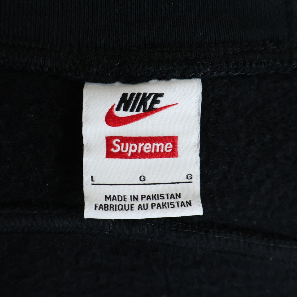 SUPREME(シュプリーム) ×NIKE Zip Up Hooded Sweatshirt ロゴデザイン ジップアップ フーデッド スウェット パーカー ブラック HF9633-010