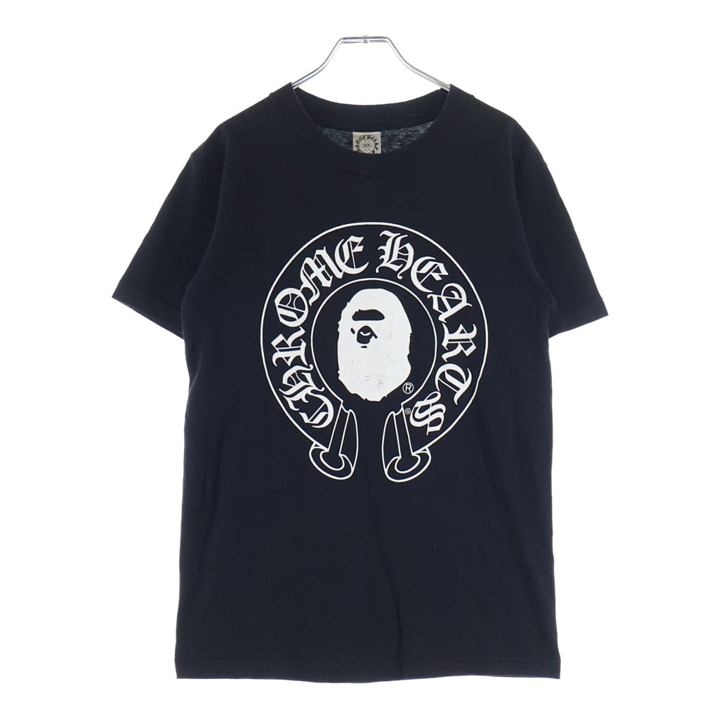 CHROME HEARTS(クロムハーツ) × A BATHING APE Baby Milo Horseshoe Tee ベイビーマイロ ホースシュー 半袖Tシャツ カットソー ブラック