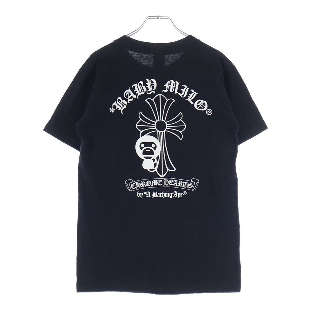 CHROME HEARTS(クロムハーツ) × A BATHING APE Baby Milo Horseshoe Tee ベイビーマイロ ホースシュー 半袖Tシャツ カットソー ブラック