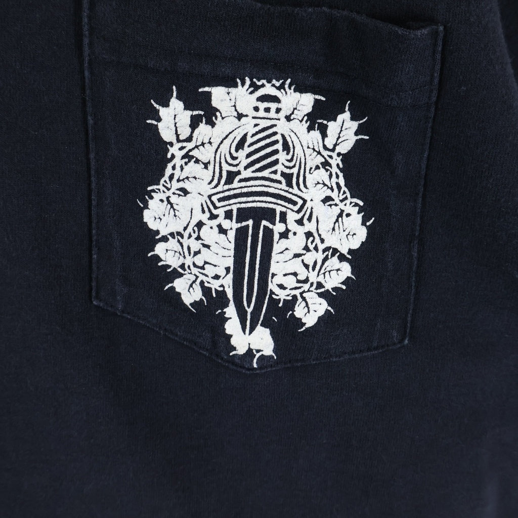 CHROME HEARTS(クロムハーツ) OLD VINE DAGGER LOGO S/S TEE オールド ヴァインダガーロゴプリント Tシャツカットソー ブラック