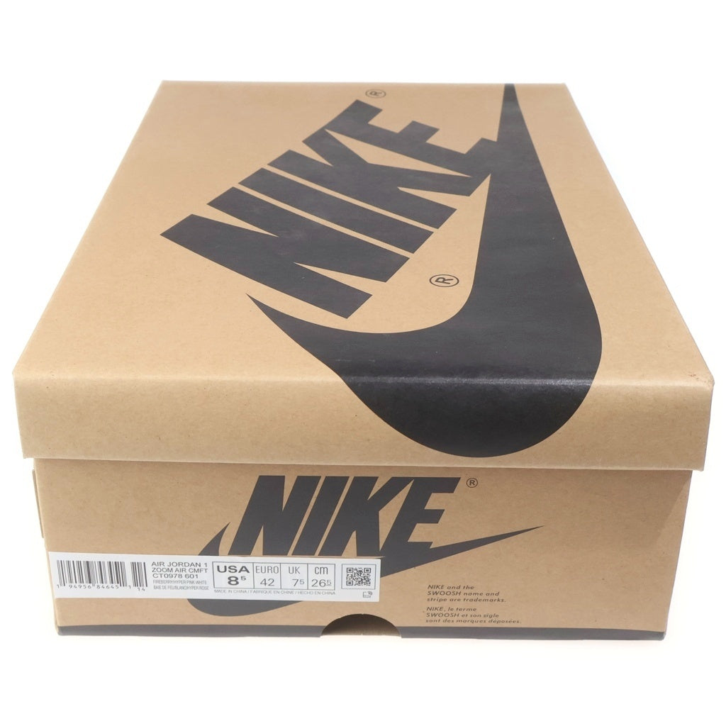 NIKE(ナイキ) AIR JORDAN 1 HIGH ZOOM AIR CMFT エアジョーダン1 ハイ ズーム エア ハイカットスニーカー ピンク US8.5/26.5cm CT978-601