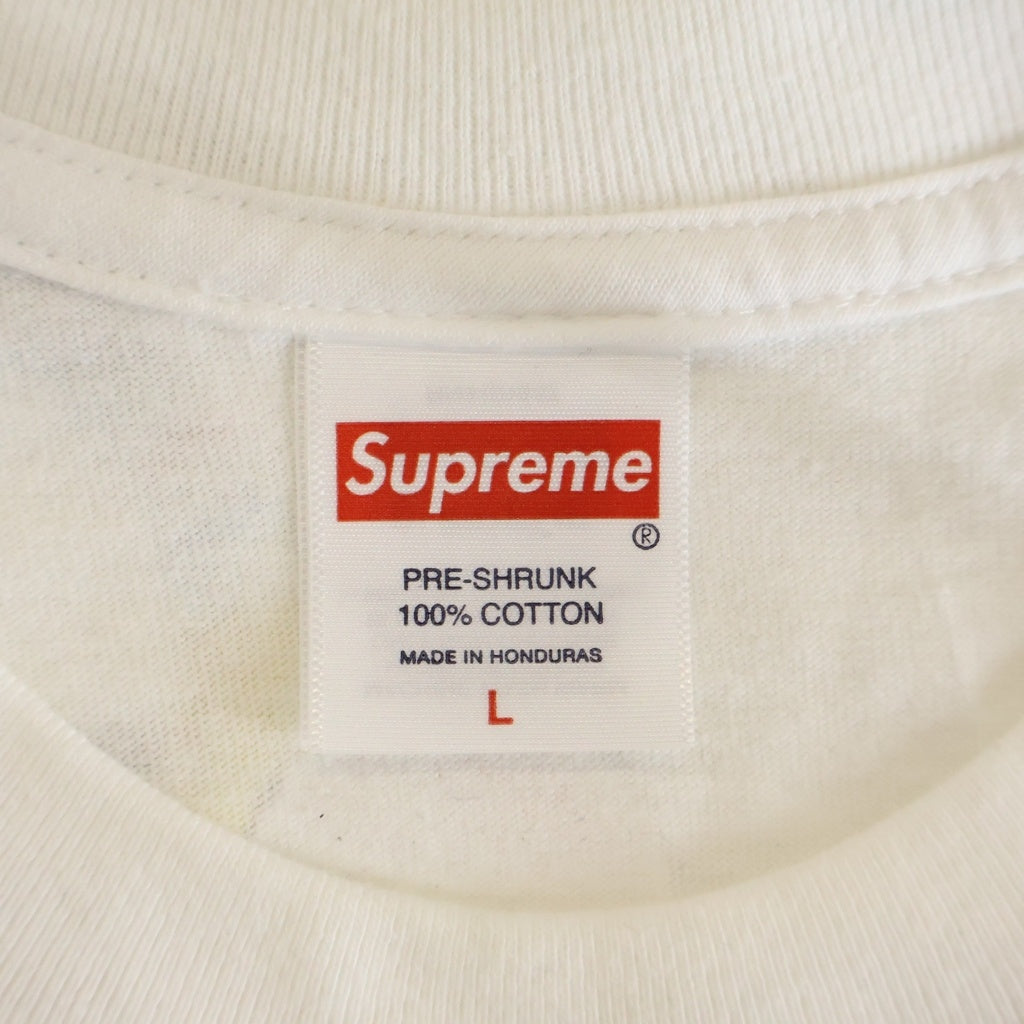SUPREME(シュプリーム) 25SS ×SPONGE BOB Castelli Racing L/S Tee スポンジボブ カステリ レーシング nプリント 長袖Tシャツ ホワイト