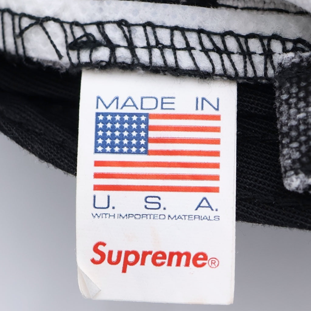SUPREME(シュプリーム) 26SS Pigment Coated S Logo 6Panel ピグメントコーティング ロゴデザイン ベースボールキャップ 帽子 ブラック
