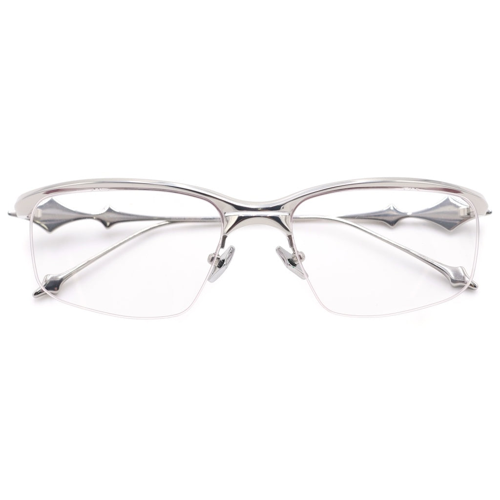 GENTLE MONSTER(ジェントルモンスター) KRO 02 GLASSES サイドデザイン サングラス 眼鏡 シルバー