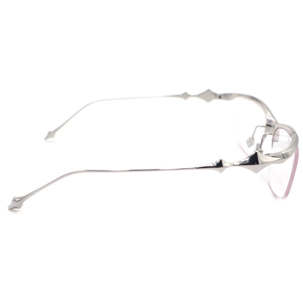GENTLE MONSTER(ジェントルモンスター) KRO 02 GLASSES サイドデザイン サングラス 眼鏡 シルバー