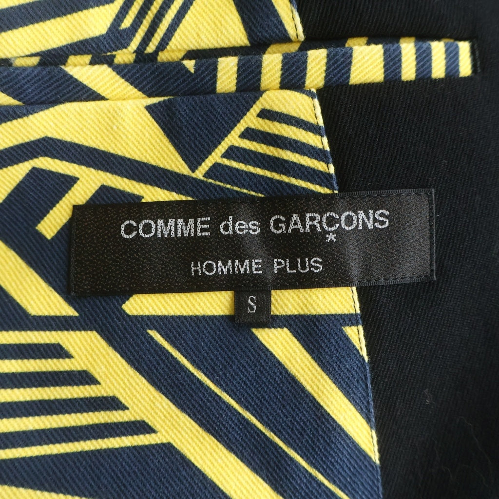 COMME des GARCONS(コムデギャルソン) アームデザイン切替 ウールジャケット ブラック/イエロー PK-J035