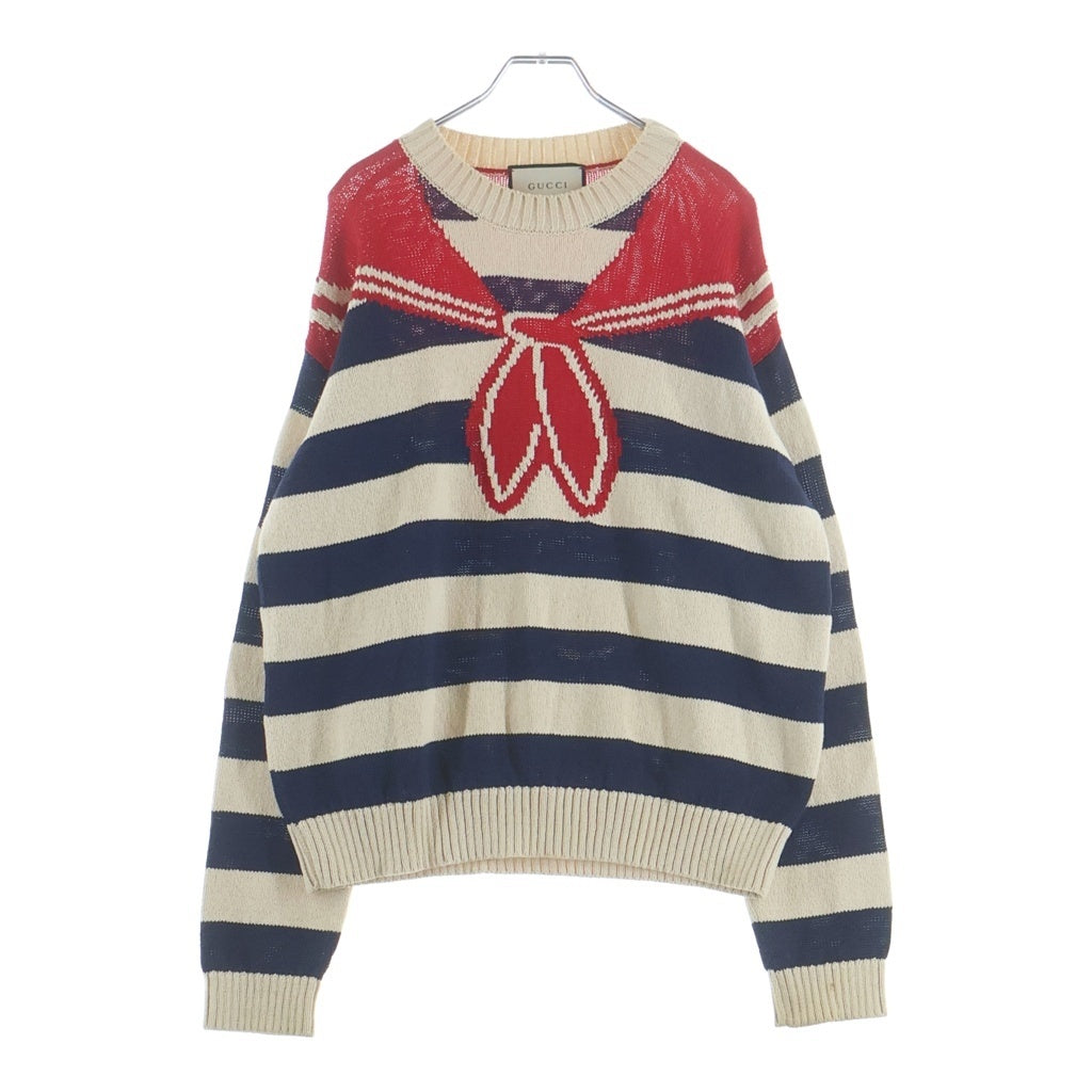 GUCCI(グッチ) コットン セーラーニット クルーネックセーター マルチ 461250