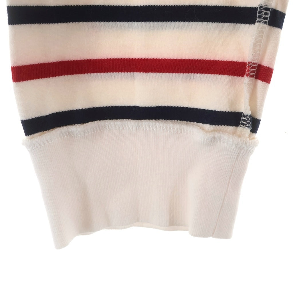 Maison Martin Margiela(メゾンマルタンマルジェラ) 18SS ストライプ コットン 長袖Tシャツ カットソー ホワイト S50GC0493