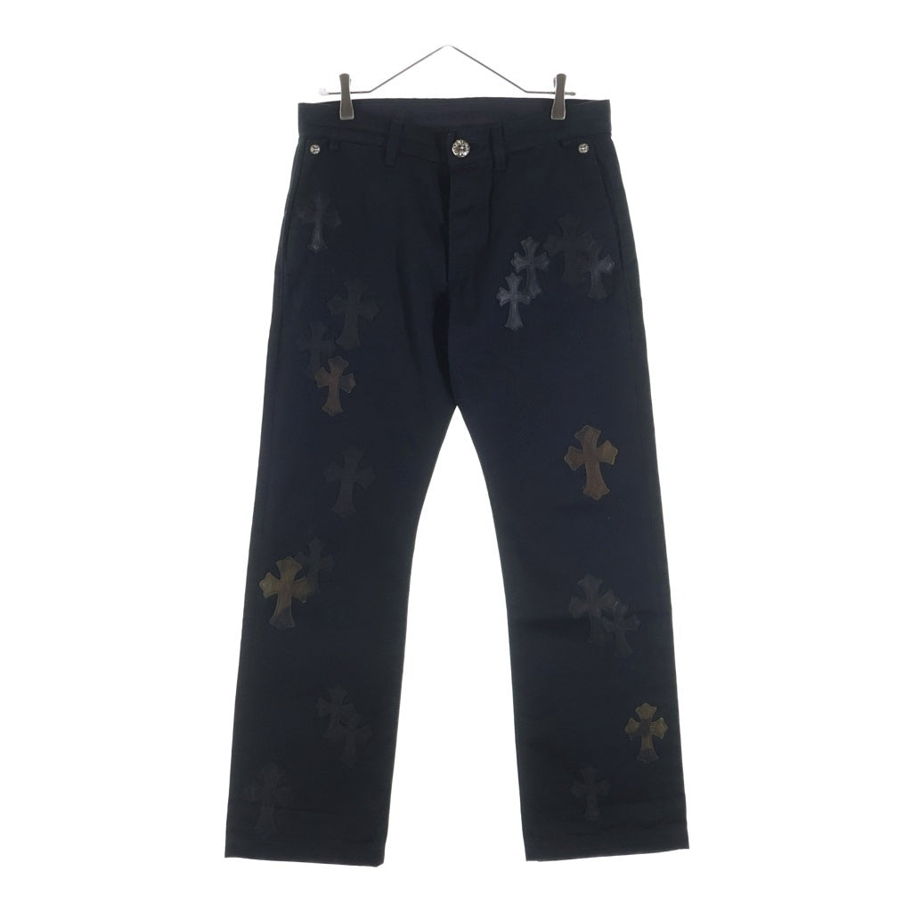 CHROME HEARTS(クロムハーツ) CHINOS CEM CRS PTCH チノパン カモフラ セメタリークロスパッチ パンツ ブラック