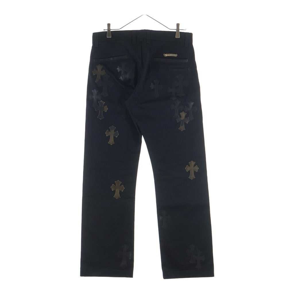 CHROME HEARTS(クロムハーツ) CHINOS CEM CRS PTCH チノパン カモフラ セメタリークロスパッチ パンツ ブラック
