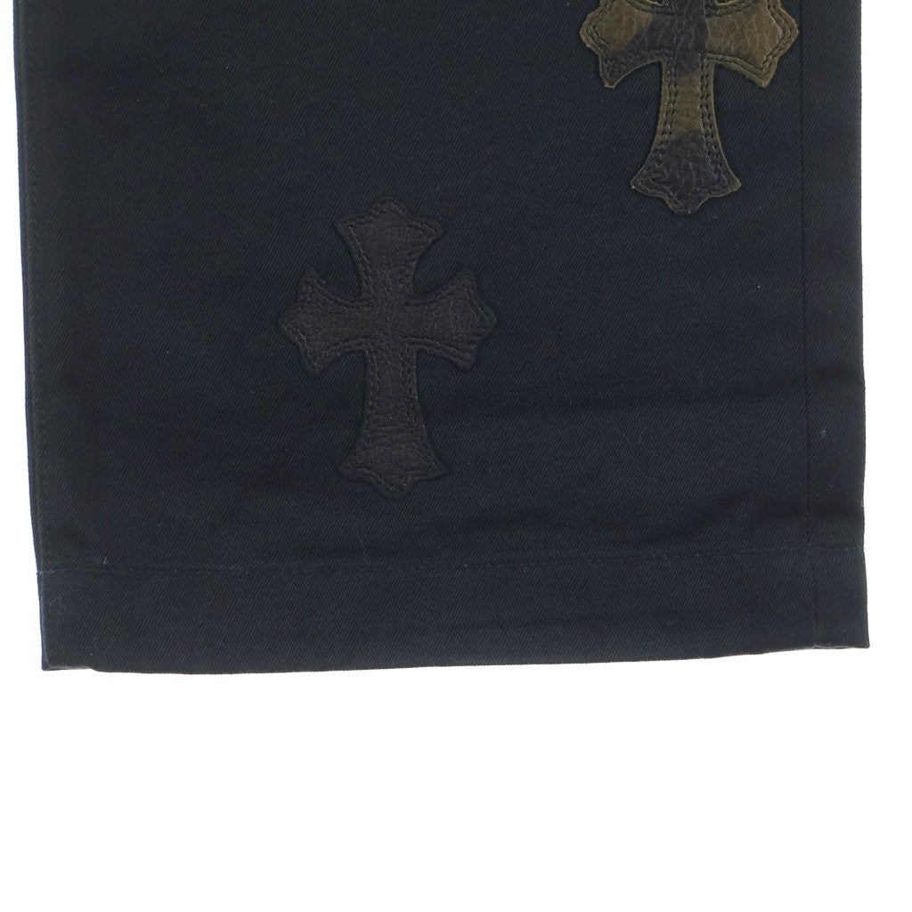 CHROME HEARTS(クロムハーツ) CHINOS CEM CRS PTCH チノパン カモフラ セメタリークロスパッチ パンツ ブラック