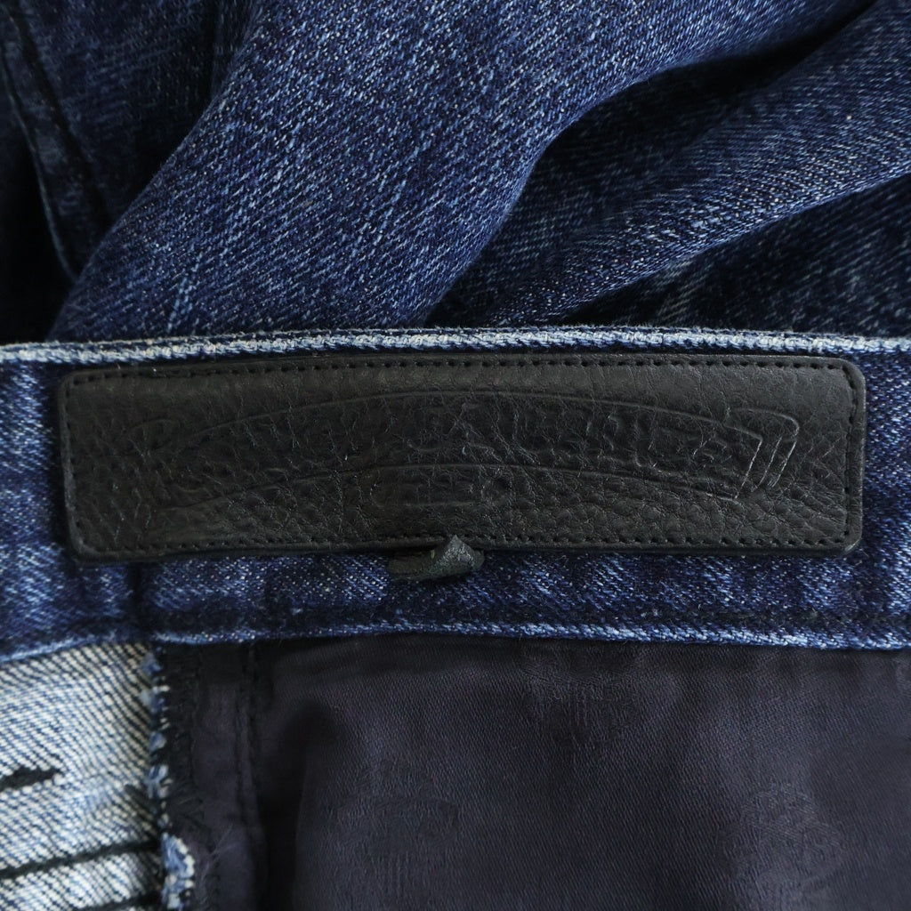 CHROME HEARTS(クロムハーツ) SEGER CHクロスパッチ デニムショーツ ハーフパンツ インディゴ