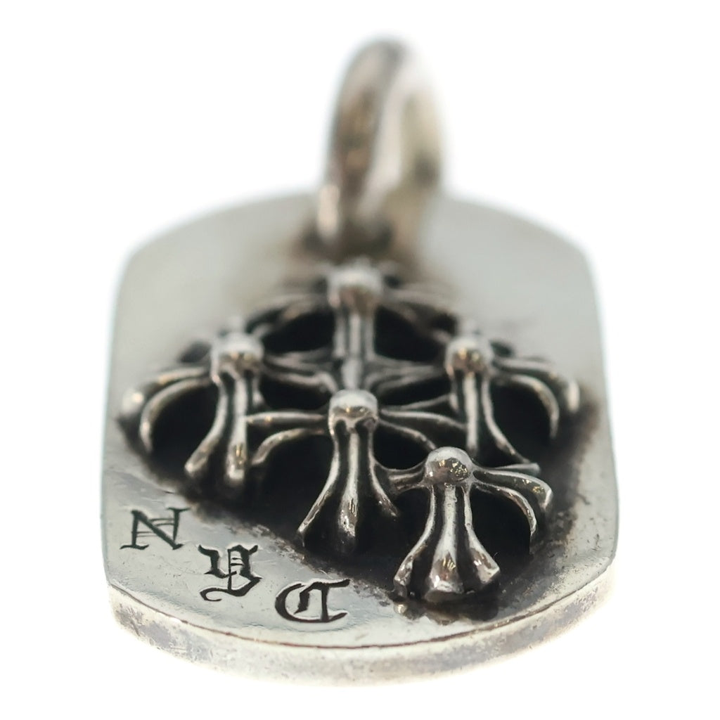 CHROME HEARTS(クロムハーツ) RAISED DOGTAG レイズドドッグタグ NYC限定 ネックレストップ シルバー