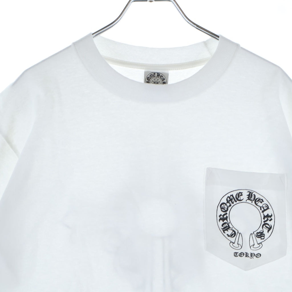 CHROME HEARTS(クロムハーツ) TOKYO HOURSESHOE CEMETERY S/S TEE トーキョー ホースシュー セメタリー クルーネック カットソー 半袖Tシャツ ホワイト