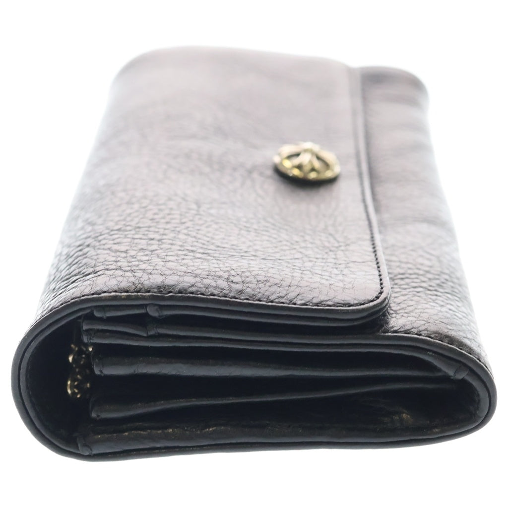 CHROME HEARTS(クロムハーツ) JUDY CROSS BALL ジュディ クロス ボール ボタン レザーウォレット 長財布 ブラック BCA366