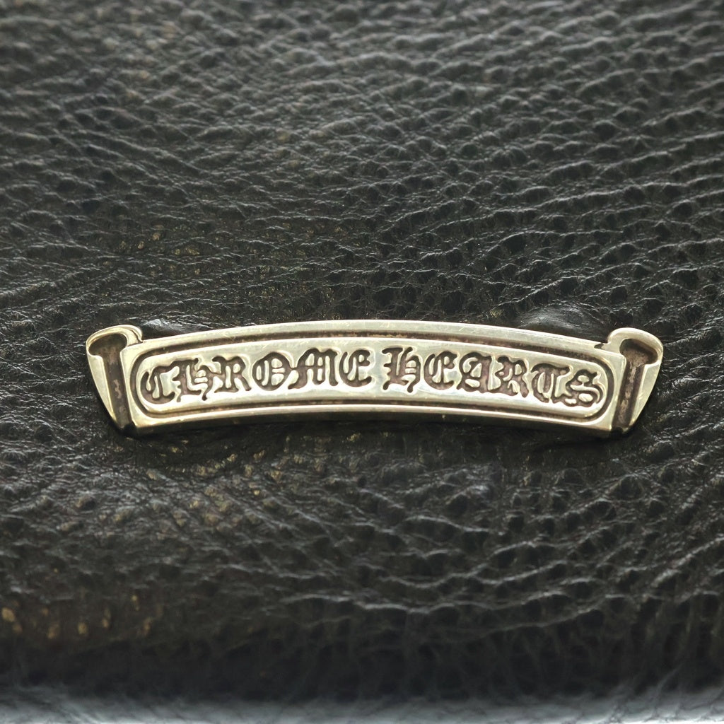CHROME HEARTS(クロムハーツ) JUDY CROSS BALL ジュディ クロス ボール ボタン レザーウォレット 長財布 ブラック BCA366