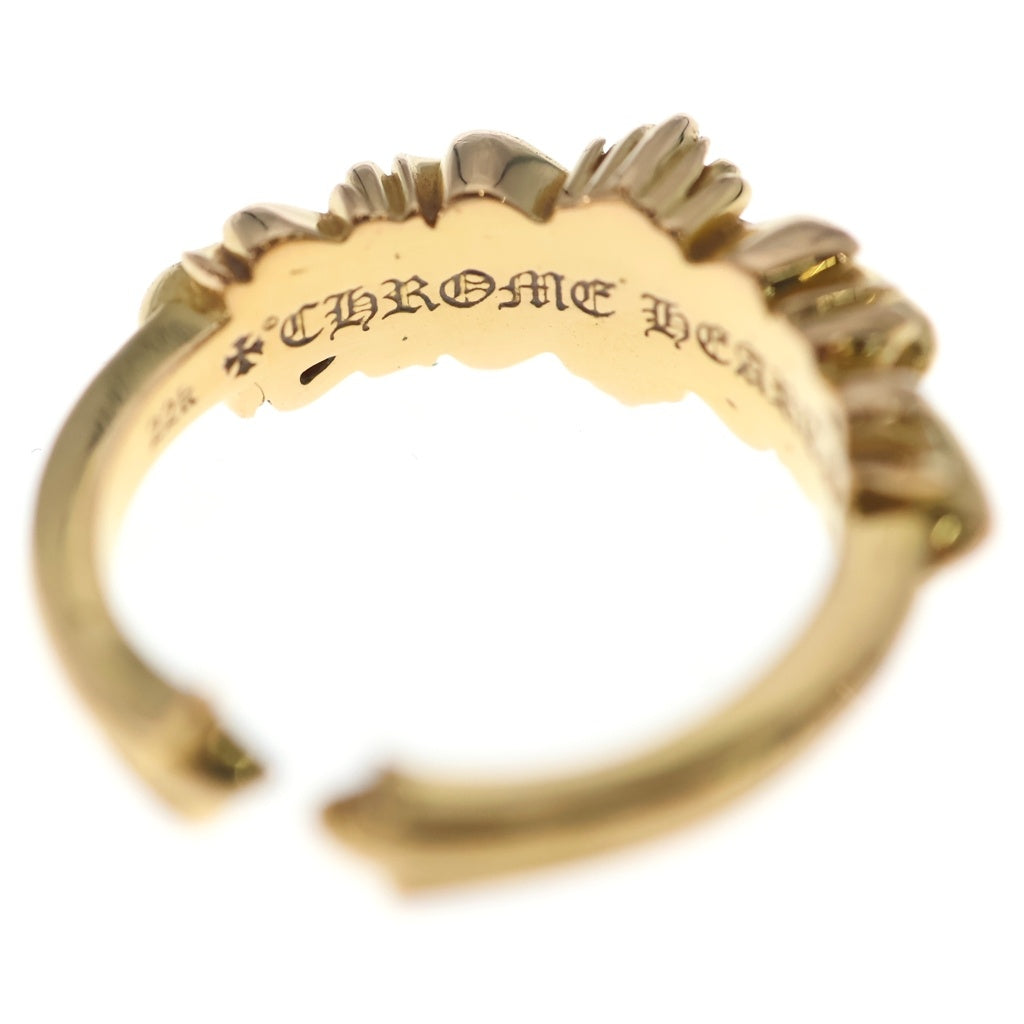 CHROME HEARTS(クロムハーツ) 22K BABY CLSC ベイビークラシック ダブルフローラルリング ゴールド