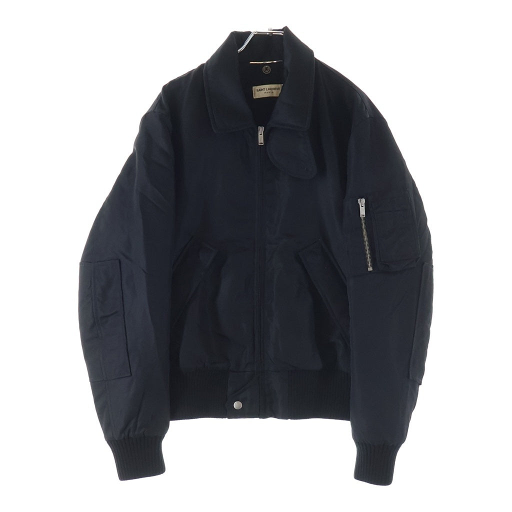 SAINT LAURENT PARIS(サンローランパリ) BOMBER ARMY JACKET アーミー ボンバージャケット ブラック 535230 Y722T