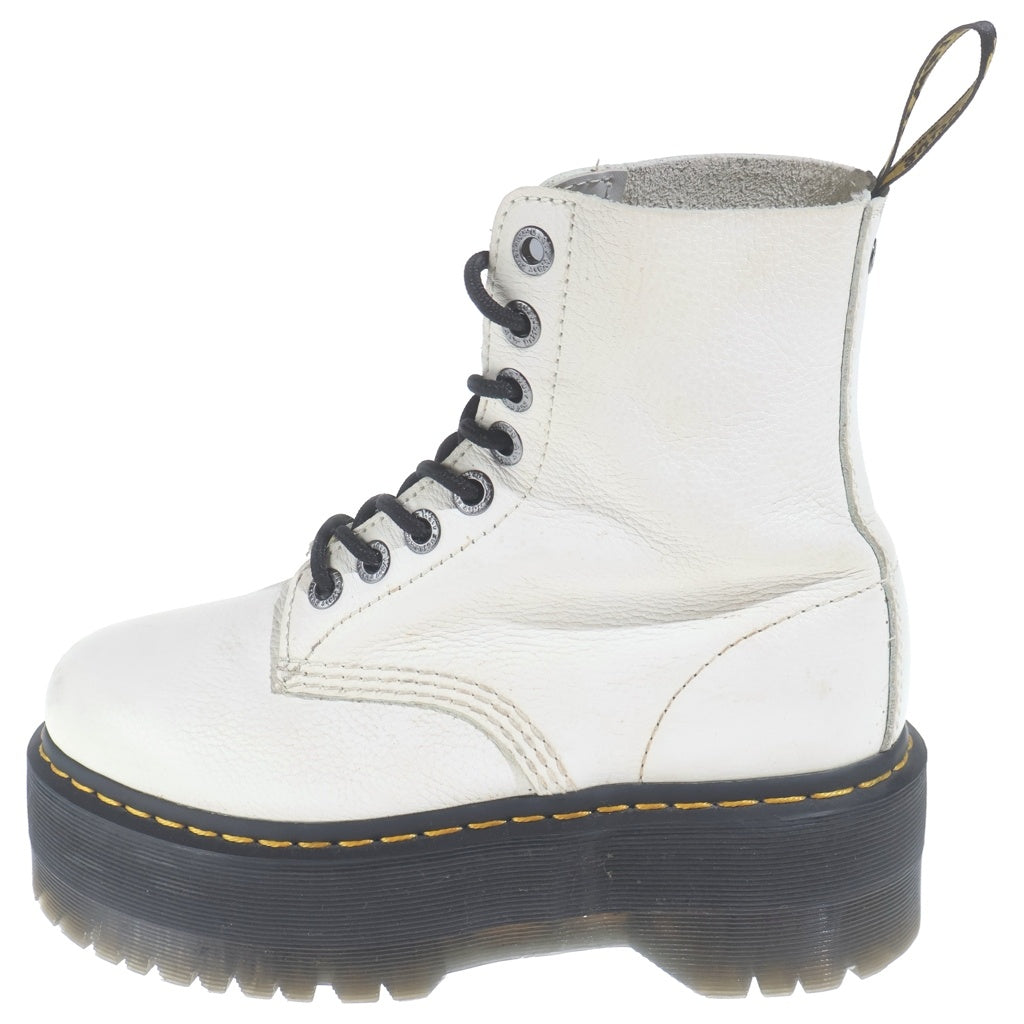 Dr.Martens(ドクターマーチン) 1406 PASCAL MAX パスカルマックス ホール厚底ブーツ ホワイト/ブラック UK5 レディース