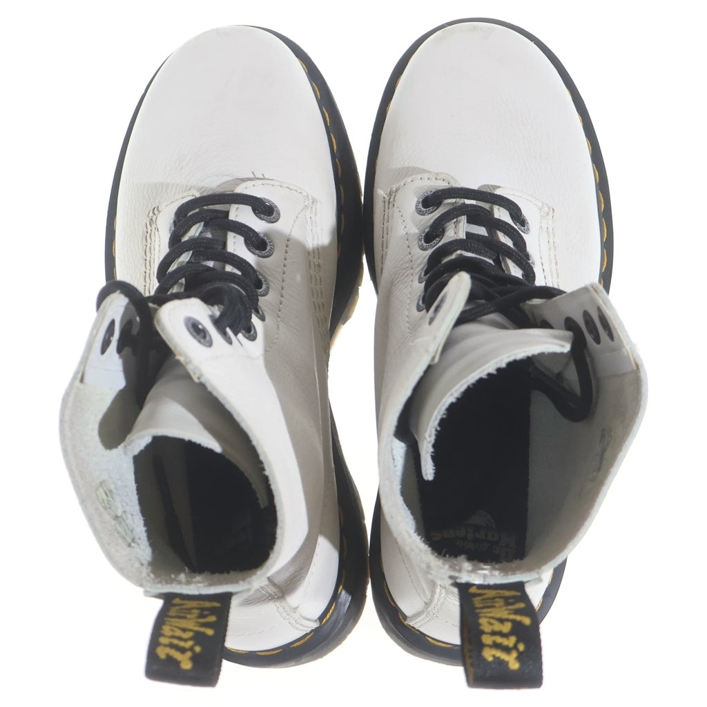 Dr.Martens(ドクターマーチン) 1406 PASCAL MAX パスカルマックス ホール厚底ブーツ ホワイト/ブラック UK5 レディース