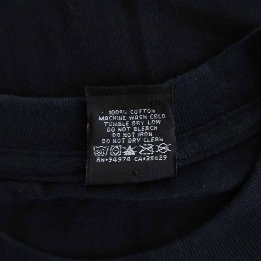 STUSSY(ステューシー) 00S VINTAGE ヴィンテージ ロゴデザイン クルーネック カットソー 半袖Tシャツ ブラック