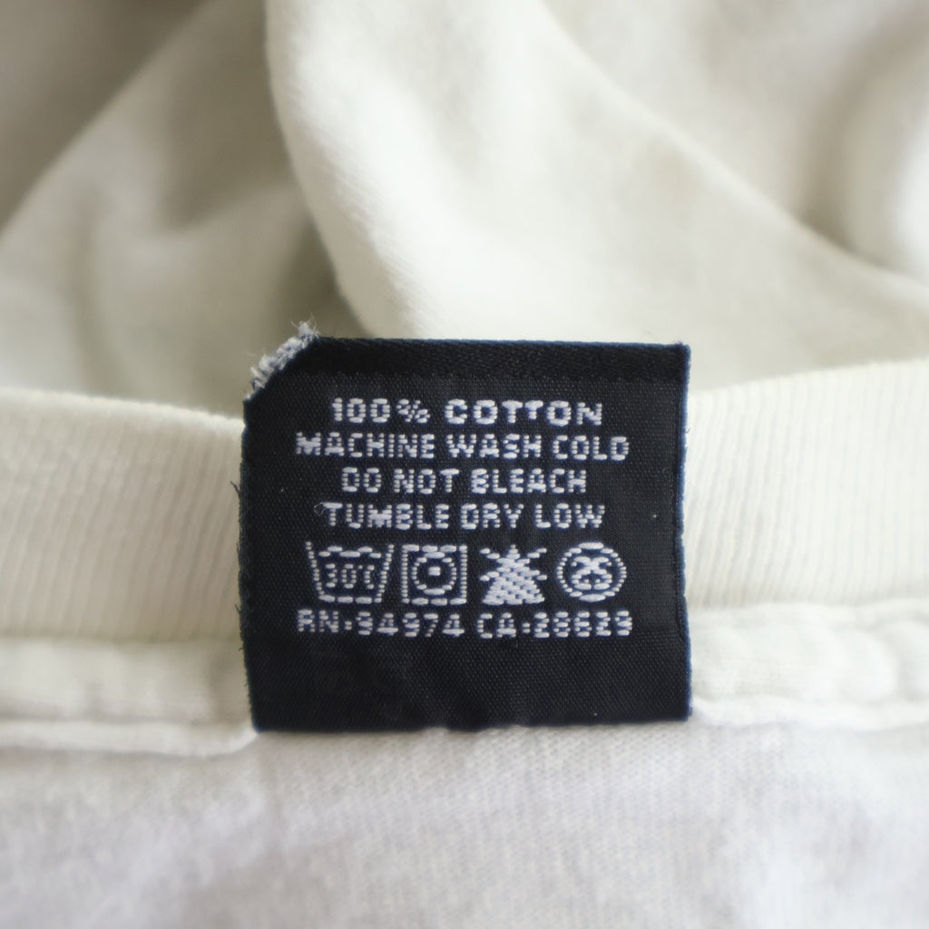 STUSSY(ステューシー) 90S VINTAGE ×JOSH CHEUSE ヴィンテージ ジョシュ チューズ クルーネック カットソー 半袖Tシャツ ホワイト