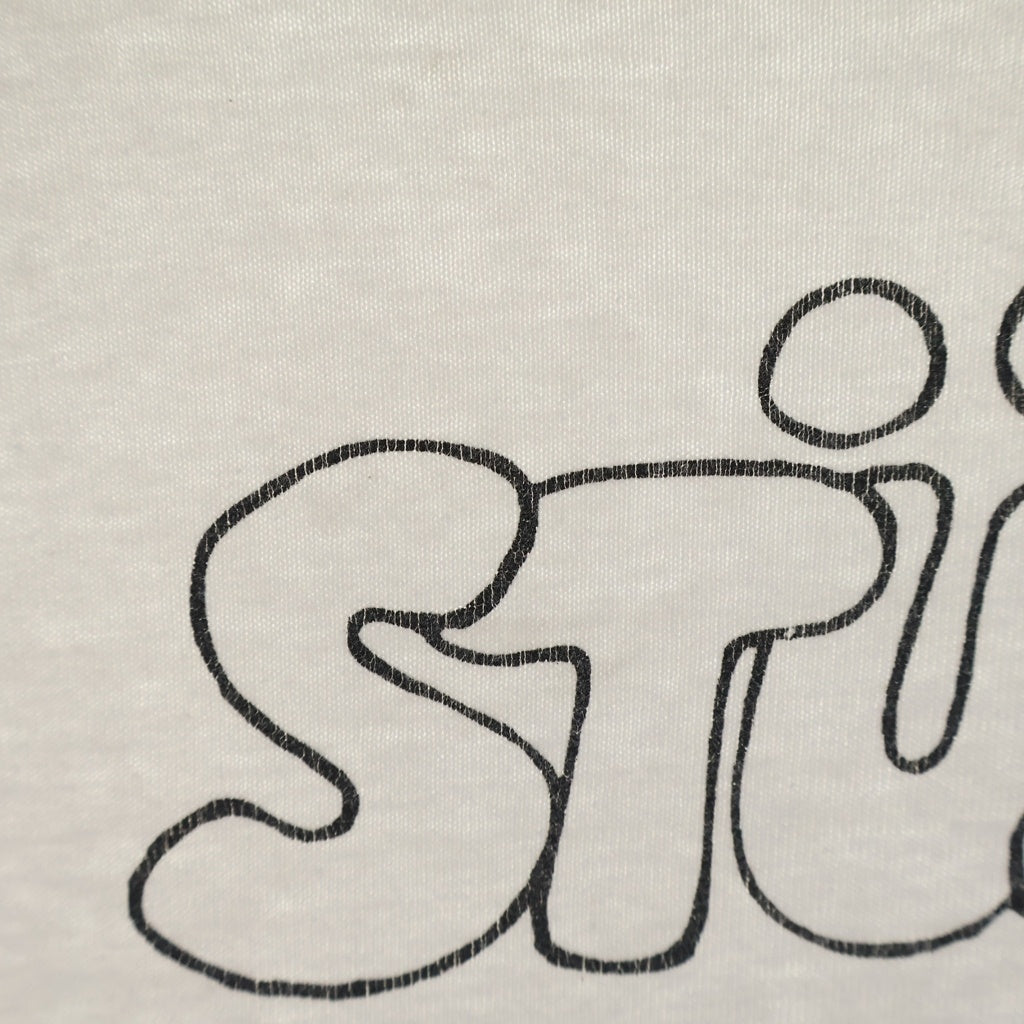 STUSSY(ステューシー) 00S VINTAGE WORLDTOUR ヴィンテージ ワールドツアー ロゴデザイン クルーネック カットソー 半袖Tシャツ ホワイト