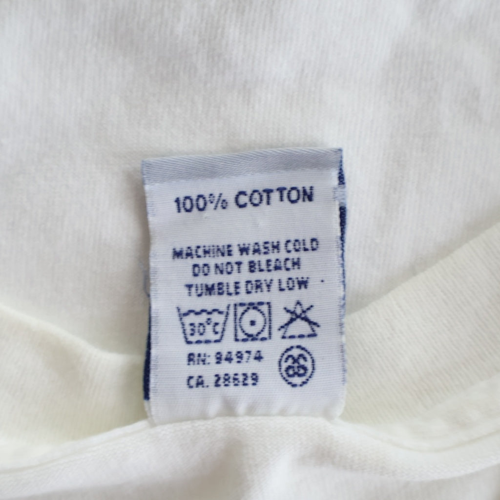 STUSSY(ステューシー) 90S VINTAGE 01 ヴィンテージ ロゴデザイン クルーネック カットソー 半袖Tシャツ ホワイト