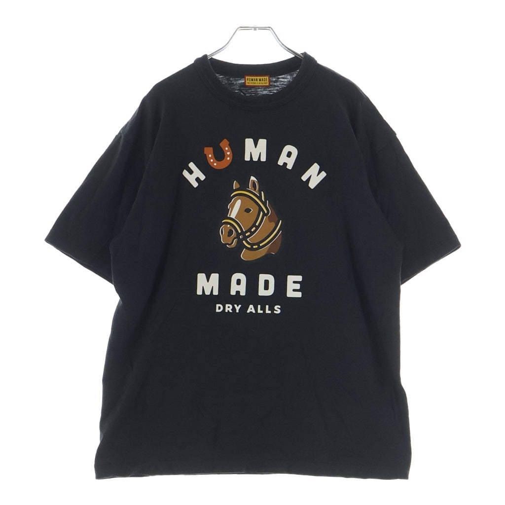 HUMAN MADE(ヒューマンメイド) 25AW HORSE GRAPHIC S/S Tee ホースグラフィック半袖Tシャツ カットソー ブラック HM31TE001