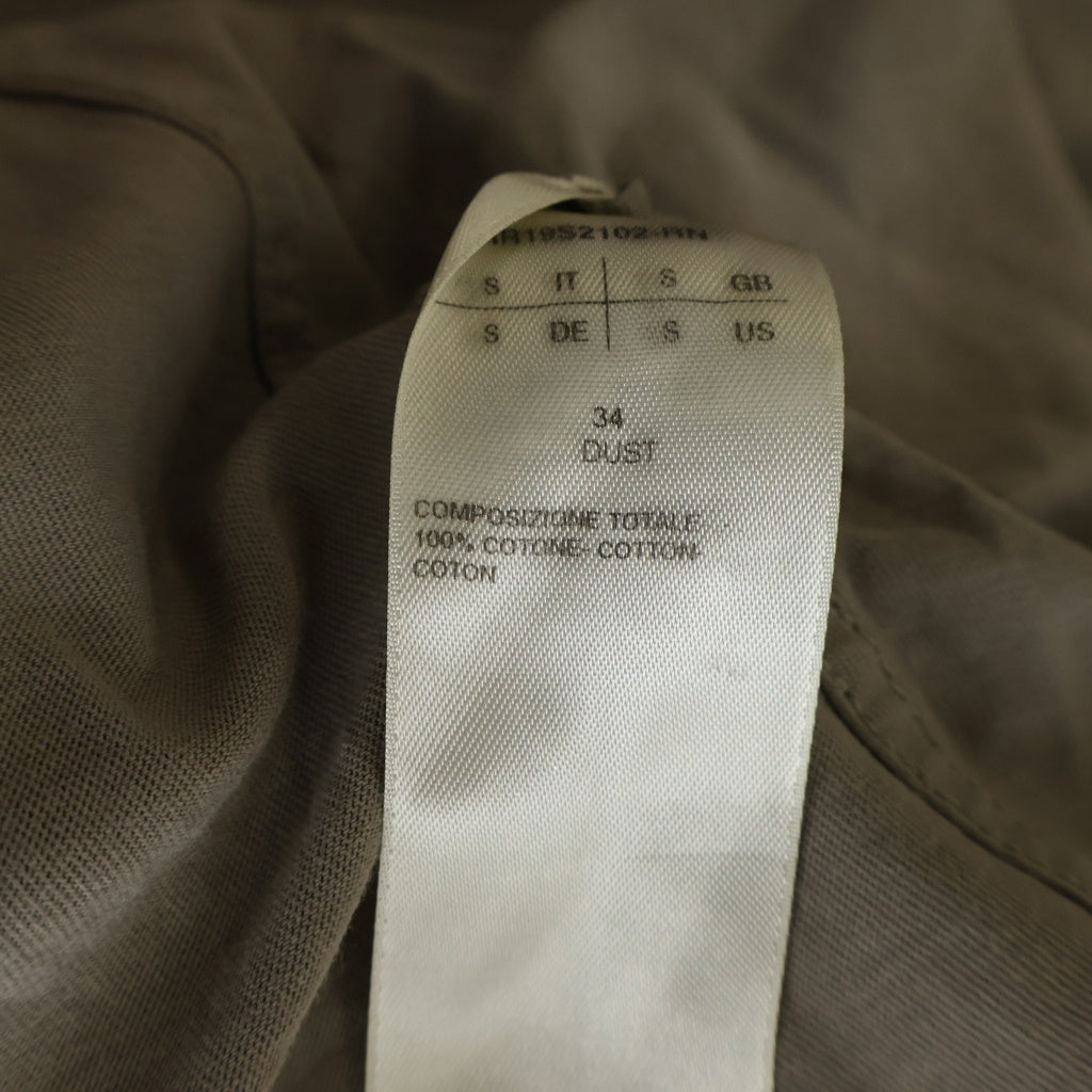 Rick Owens(リックオウエンス) 19SS クルーネック カットソー ノースリーブ タンクトップ ベージュ RR19S2102-RN