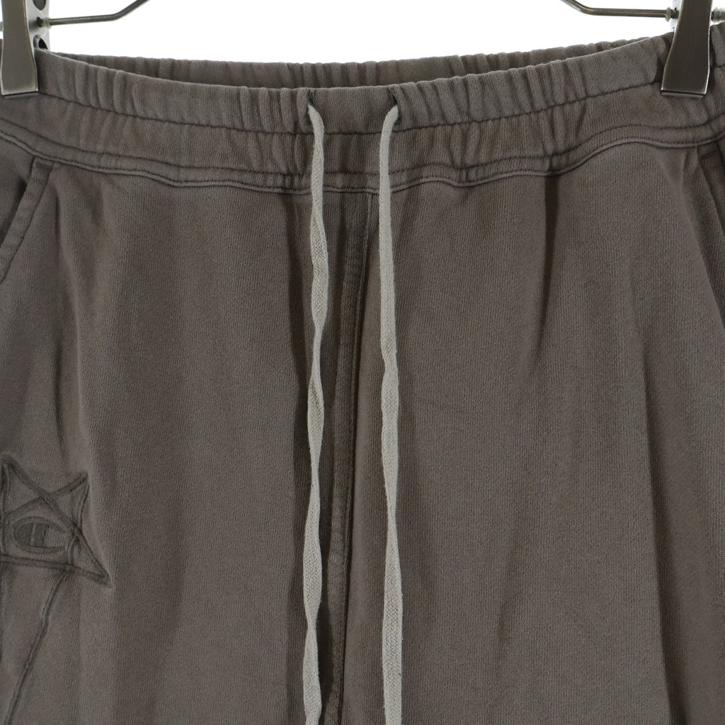 Rick Owens(リックオウエンス) ×CHAMPION PRISONER DRAWSTRING チャンピオン プりソナ ドローストリング イージーパンツ ベージュ CM01D9245-CHFE